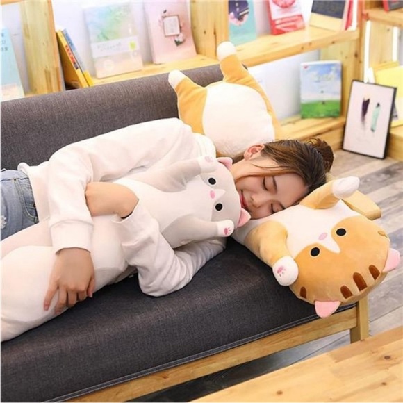Cute Cat Plush Long Body Pillow Cuddle Cartoon Stuffed Animals Cat‼️FINAL SALE - Picture 11 of 12